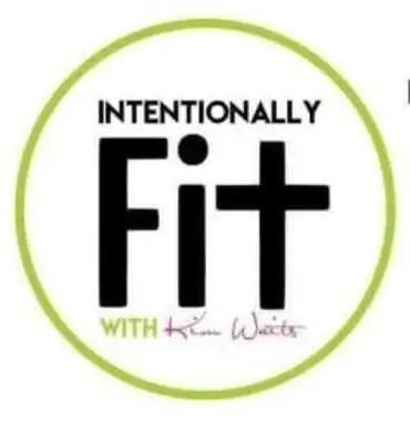 Logo for Intentionally Fit with Kim Watts inside a green circle. - My Personal Painter - My Personal Painter intentionally fit logo