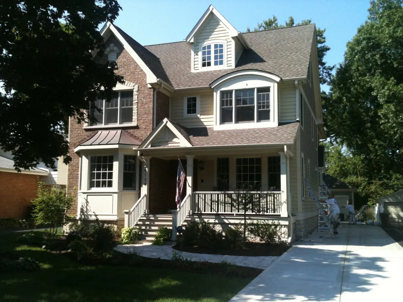 After: new-build craftsman house: exterior and interior