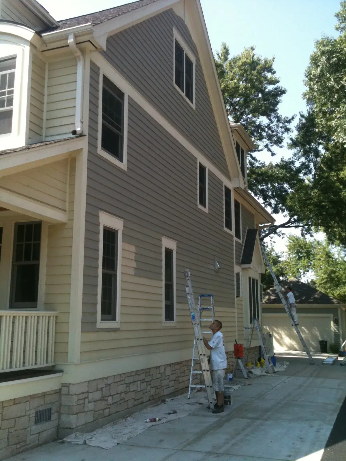 In progress: new-build craftsman house: exterior and interior